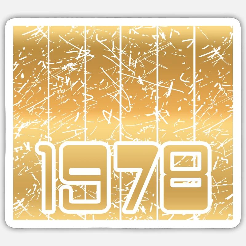 1978 - Sticker Größe S (10 x 10 cm) - Mattweiß