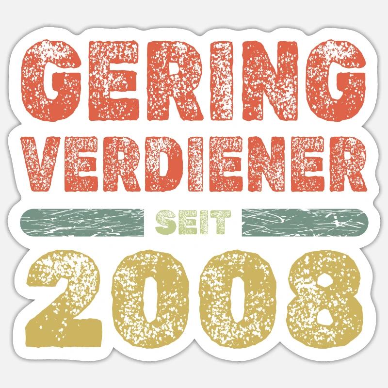 2008 - Sticker taille S (10 x 10 cm) - blanc mat