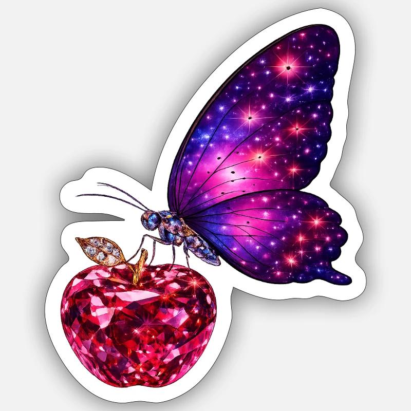 Ruby Life – Power Butterfly Sticker size S (10 x 10 cm)
