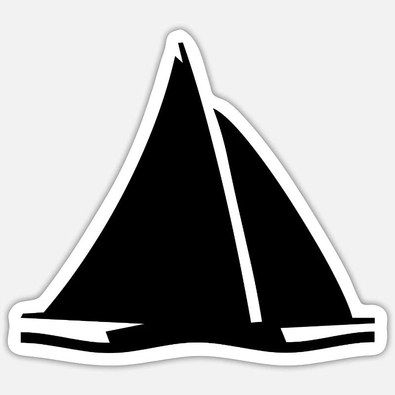 Voile - Sticker taille S (10 x 10 cm) - blanc mat