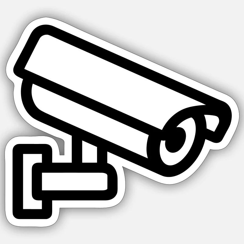 Camera - Sticker size S (10 x 10 cm) - white matte