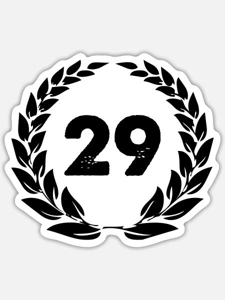 kranz_29 - Sticker Größe S (10 x 10 cm) - Mattweiß
