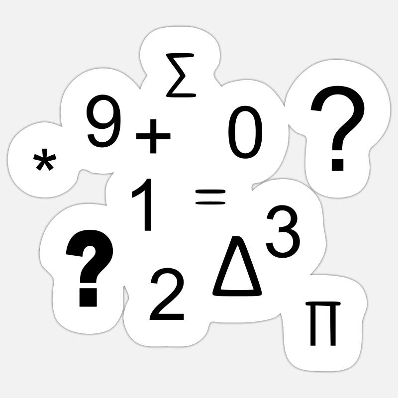 Zahlen Sticker Größe S (10 x 10 cm)