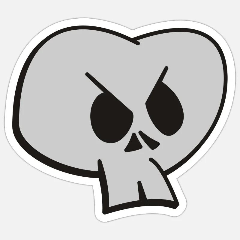 Crâne Sticker taille S (10 x 10 cm)