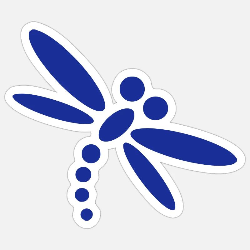 Dragonfly Sticker size S (10 x 10 cm)
