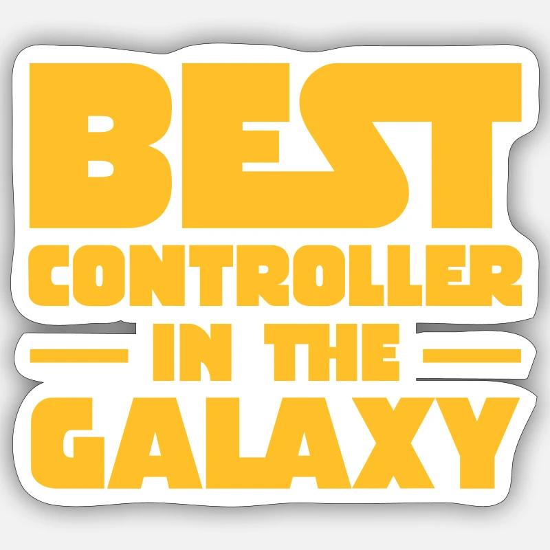 Best Controller In The Galaxy - Sticker Größe S (10 x 10 cm) - Mattweiß