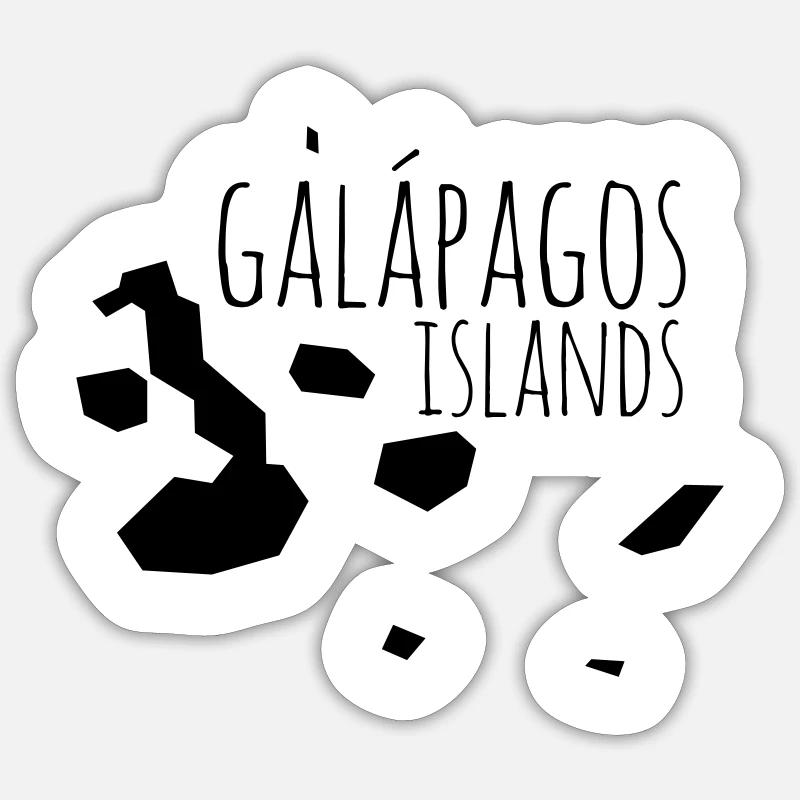 Galapagos - Sticker size S (10 x 10 cm) - white matte