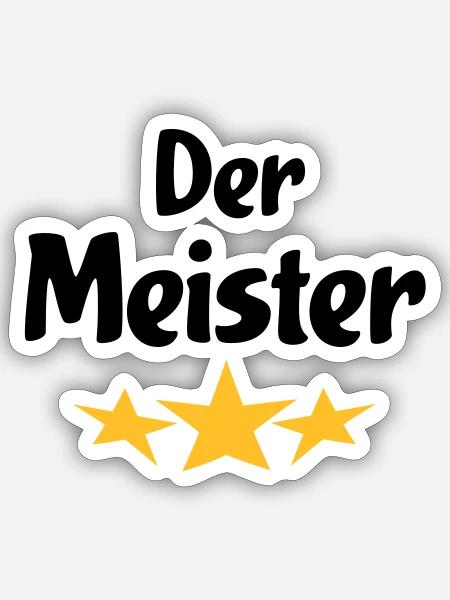Lustige Geschenke für den Chef - Sticker Größe S (10 x 10 cm) - Mattweiß