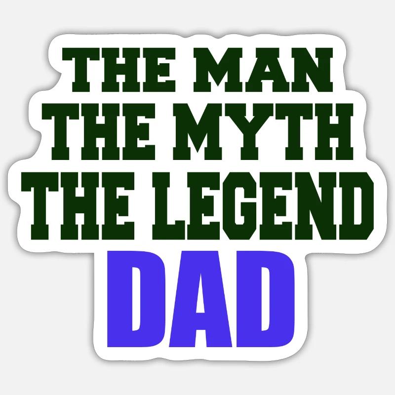 DAD - Sticker size S (10 x 10 cm) - white matte