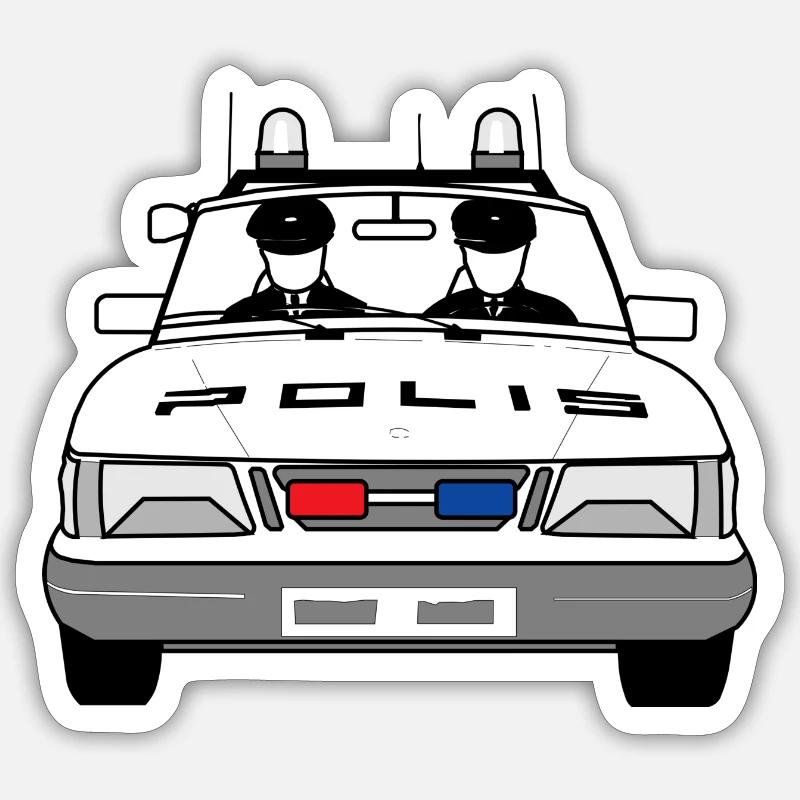 Polizei Sticker Größe S (10 x 10 cm)