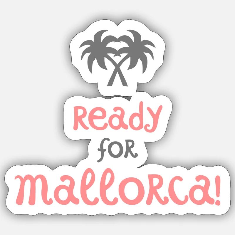 Mallorca - Sticker size S (10 x 10 cm) - white matte