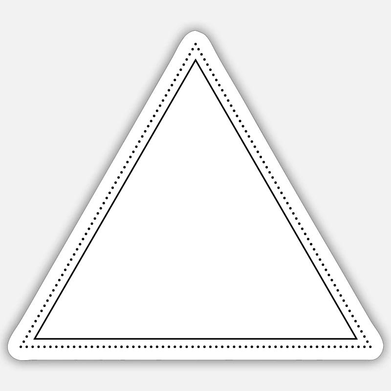 Premium Triangle - Triangle - Sticker size S (10 x 10 cm) - white matte