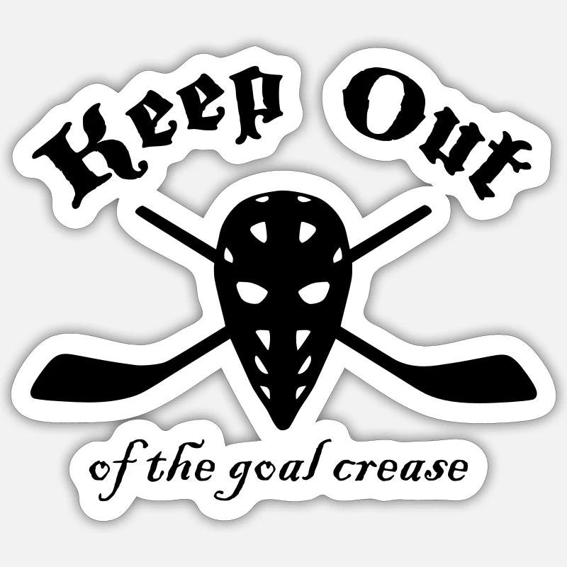 Außerhalb der Torraum (Eishockey) Sticker Größe S (10 x 10 cm)