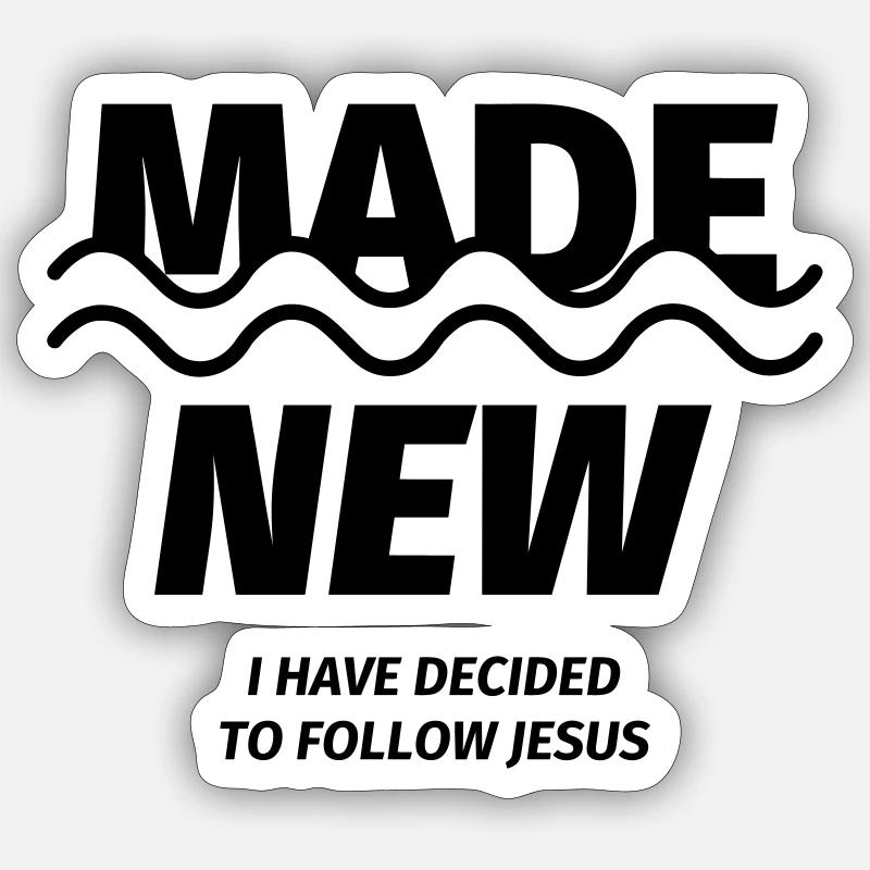 Taufe Sticker Größe S (10 x 10 cm)