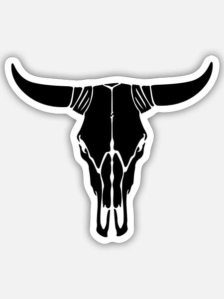 Western - Sticker Größe S (10 x 10 cm) - Mattweiß