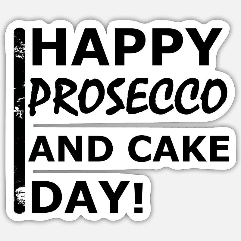 Bonne Prosecco - Sticker taille S (10 x 10 cm) - blanc mat