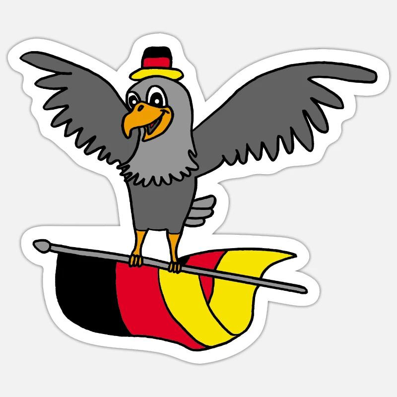 Germany Eagle Sticker size S (10 x 10 cm)