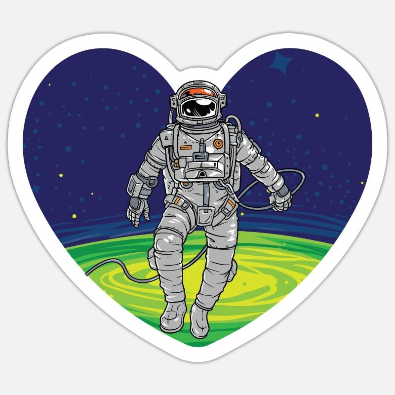 Outer space heart Sticker size S (10 x 10 cm)