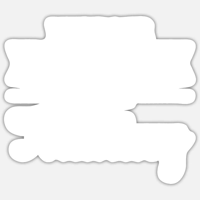 weniger mimimi - mehr Training - Sticker Größe S (10 x 10 cm) - Mattweiß
