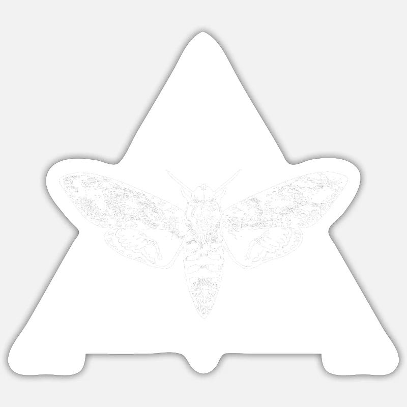 Triangle papillon insecte Sticker taille S (10 x 10 cm)