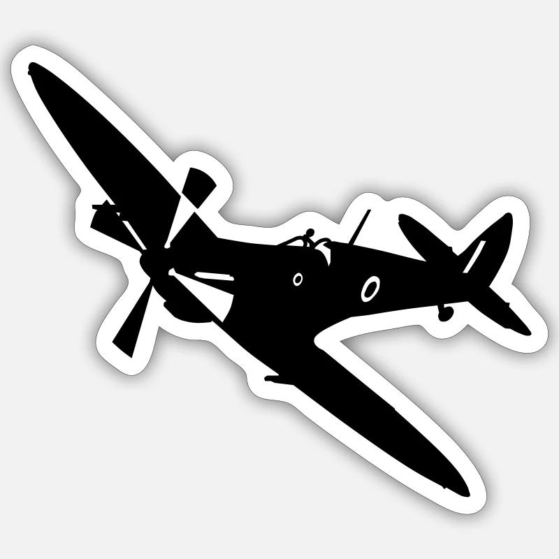 Spitfire Mk 16 Sticker Größe S (10 x 10 cm)