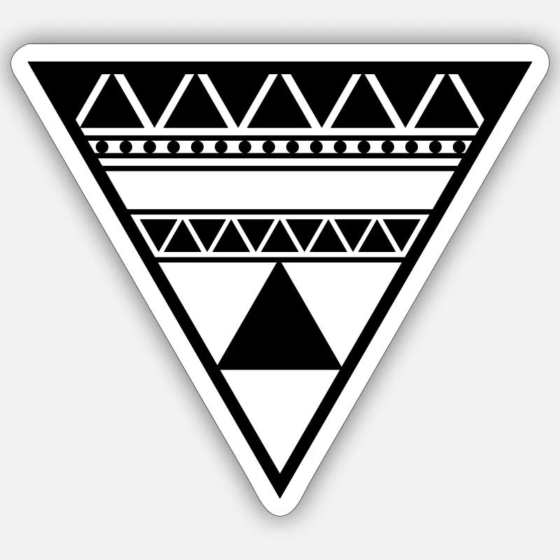 Triangle - Sticker size S (10 x 10 cm) - white matte