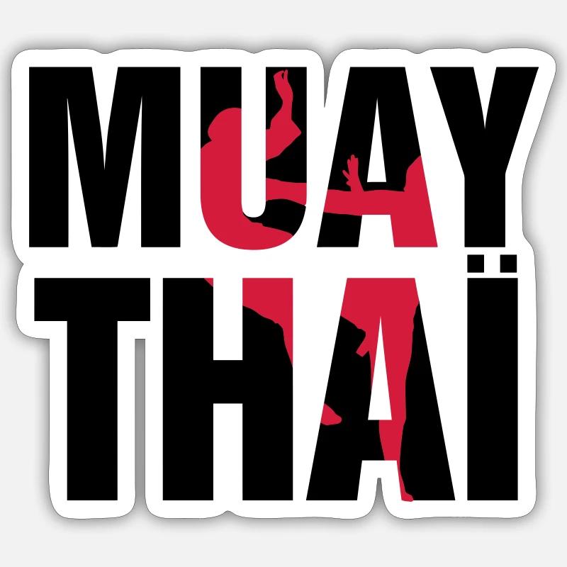Muay Thai! Sticker size S (10 x 10 cm)