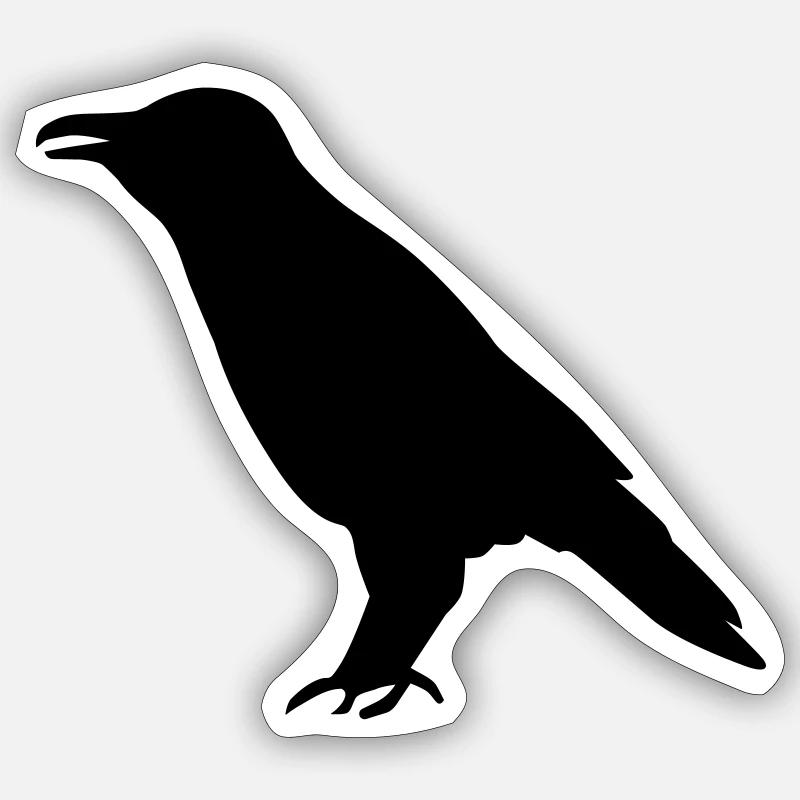 Crow Sticker size S (10 x 10 cm)