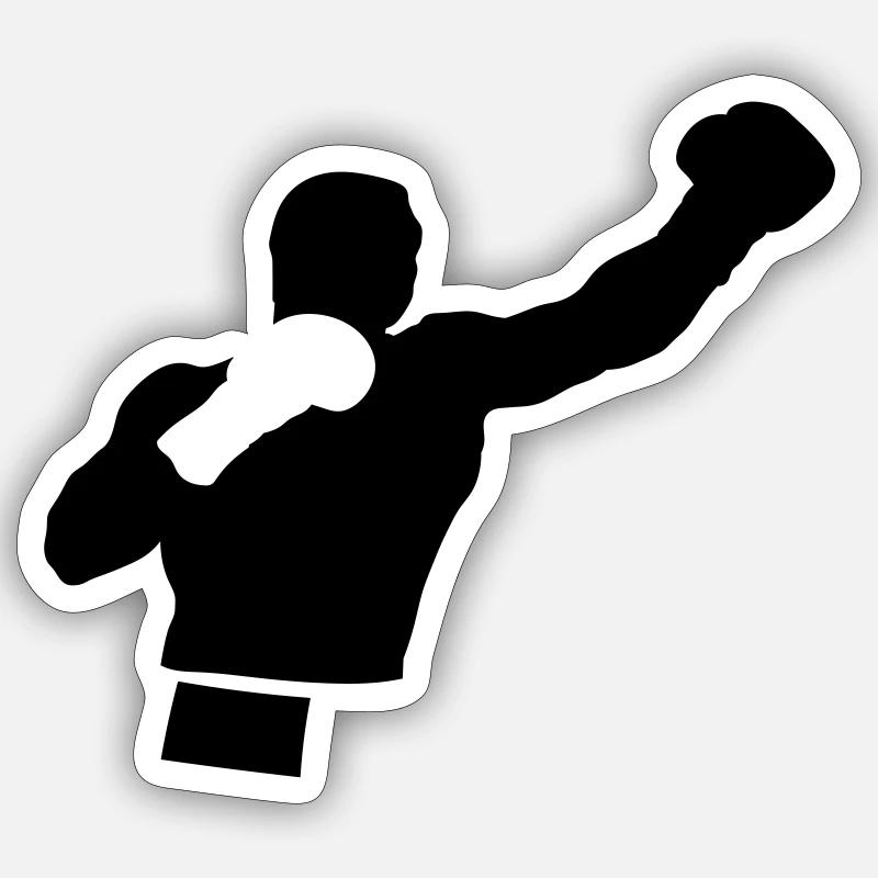 boxing_1 Sticker size S (10 x 10 cm)