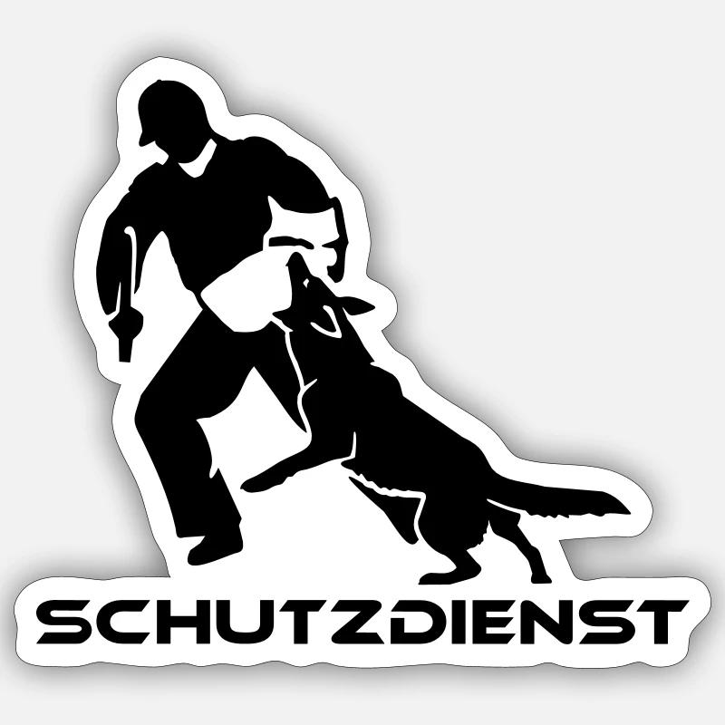 4 IPO German Shepherd Dog Sticker size S (10 x 10 cm)