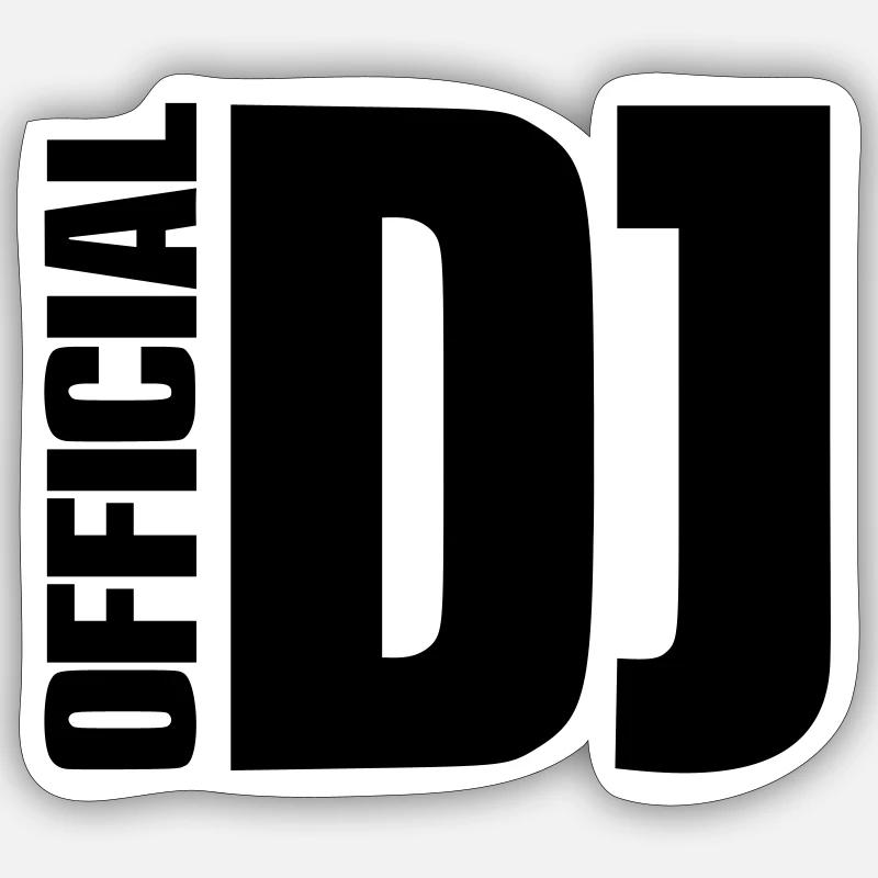 DJ Sticker size S (10 x 10 cm)
