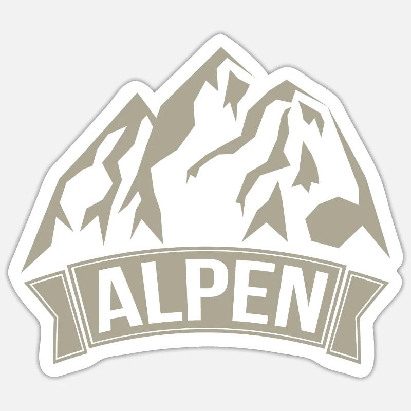 Alps Sticker size S (10 x 10 cm)