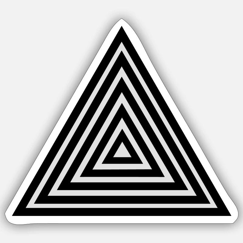 Dreieck - Triangle Sticker Größe S (10 x 10 cm)