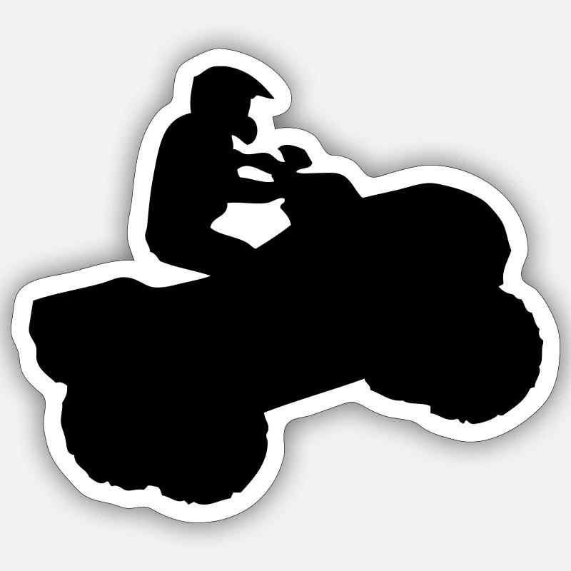Quad Racer Sticker Größe S (10 x 10 cm)