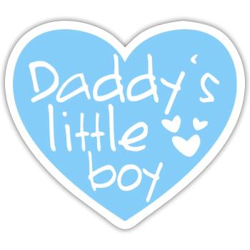 Daddy's Little Boy - Daddy's Little Boy Blue - Sticker size S (10 x 10 cm) - white matte - Front