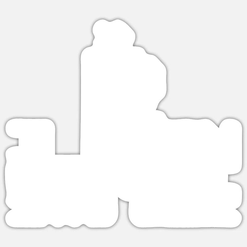 Ich verwande Kaffee in Code - Sticker Größe S (10 x 10 cm) - Mattweiß