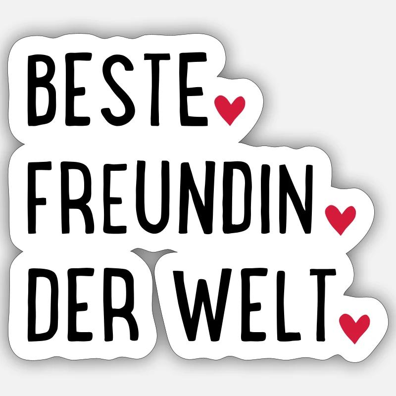 Meilleur ami Sticker taille S (10 x 10 cm)
