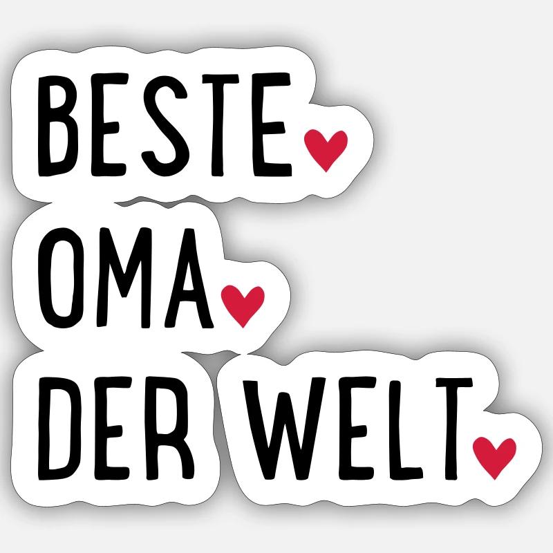Meilleure grand-mère Sticker taille S (10 x 10 cm)