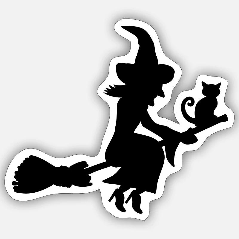 Sorcière Sticker taille S (10 x 10 cm)