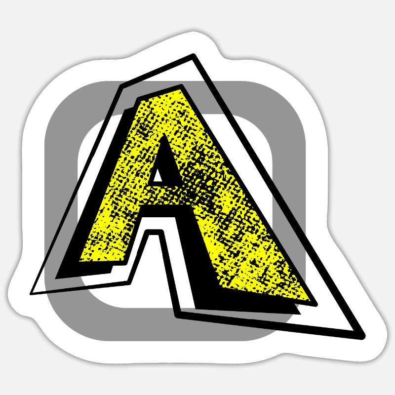 Buchstabe A Sticker Größe S (10 x 10 cm)