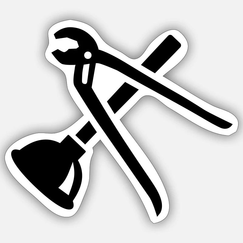 Plumber Sticker size S (10 x 10 cm)