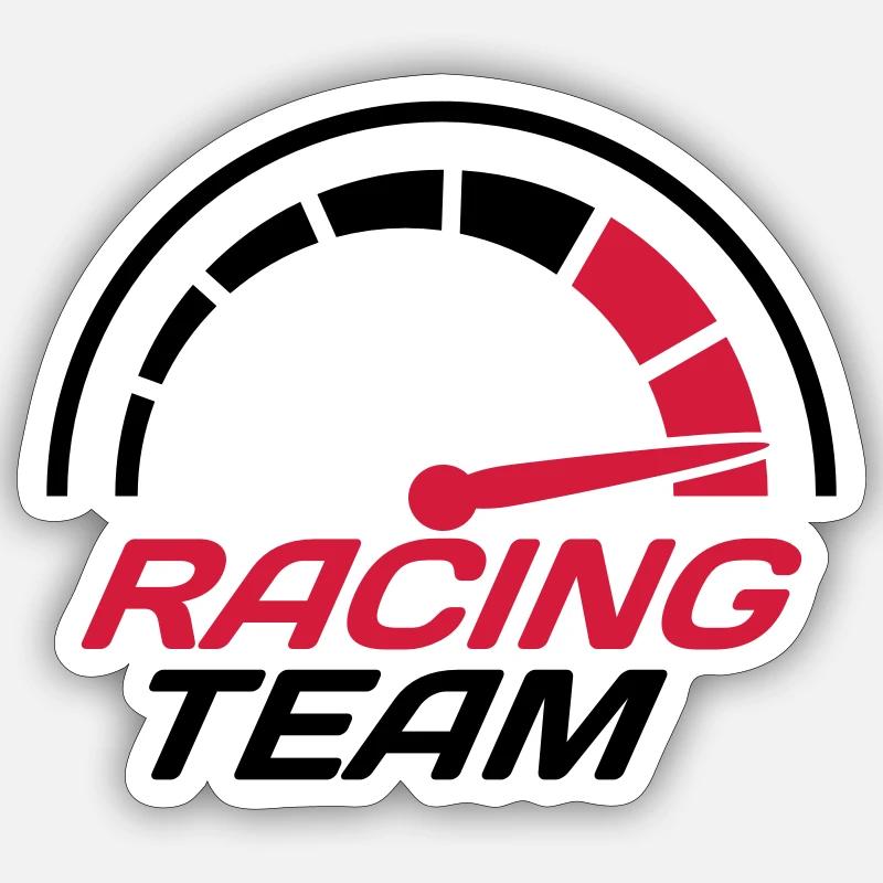 Racing team speedometer quick lawn Sticker size S (10 x 10 cm)