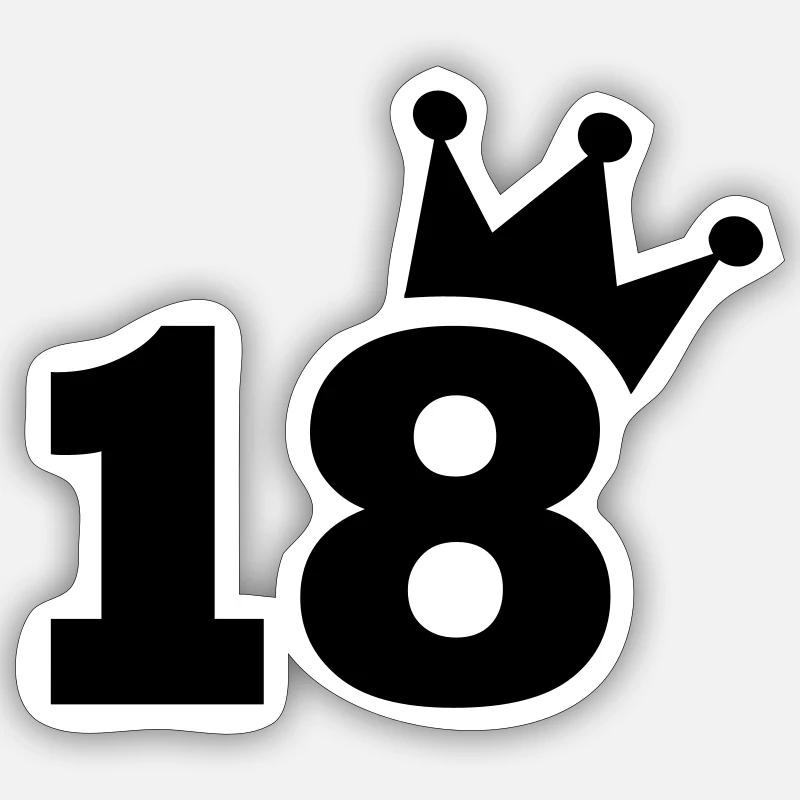 18 Sticker size S (10 x 10 cm)