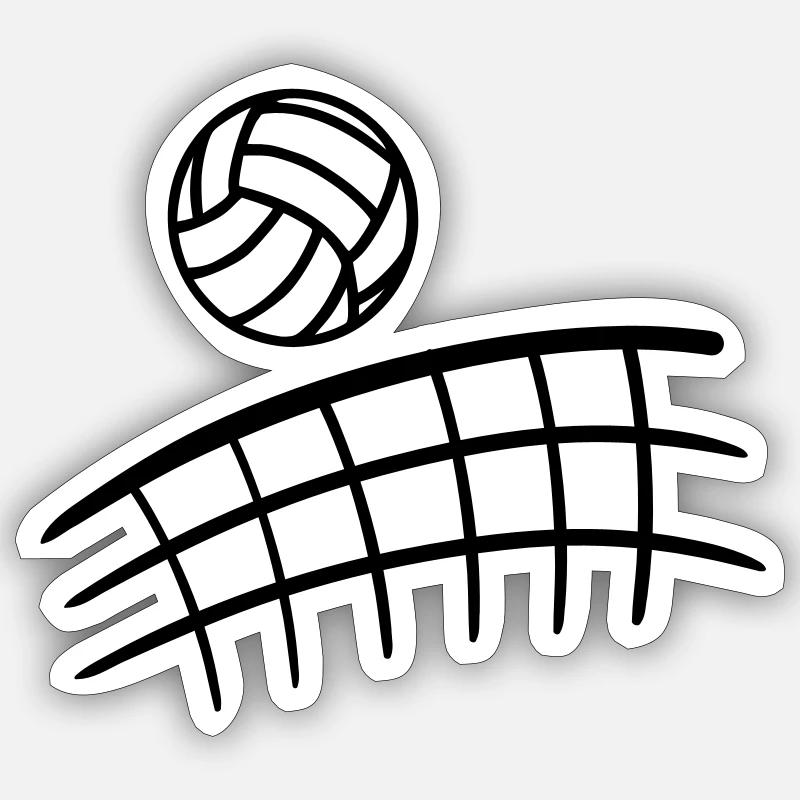 Volleyball Sticker size S (10 x 10 cm)