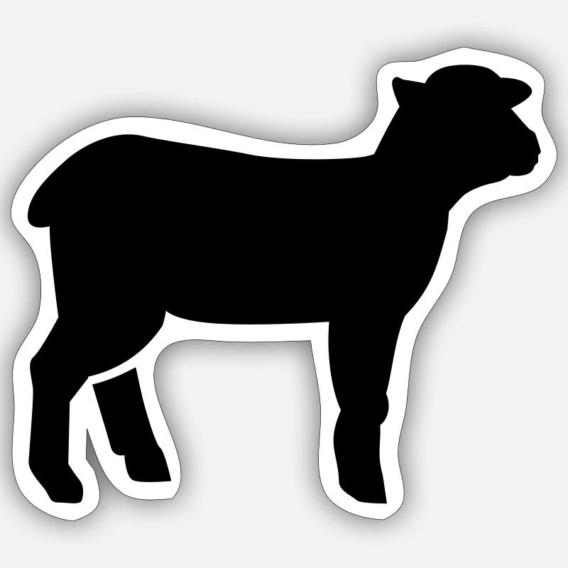 Lamb Sticker size S (10 x 10 cm)