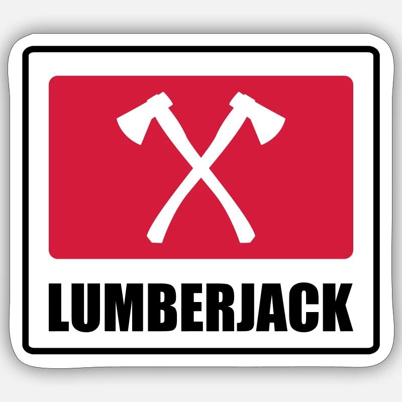 Lumberjack Sticker size S (10 x 10 cm)