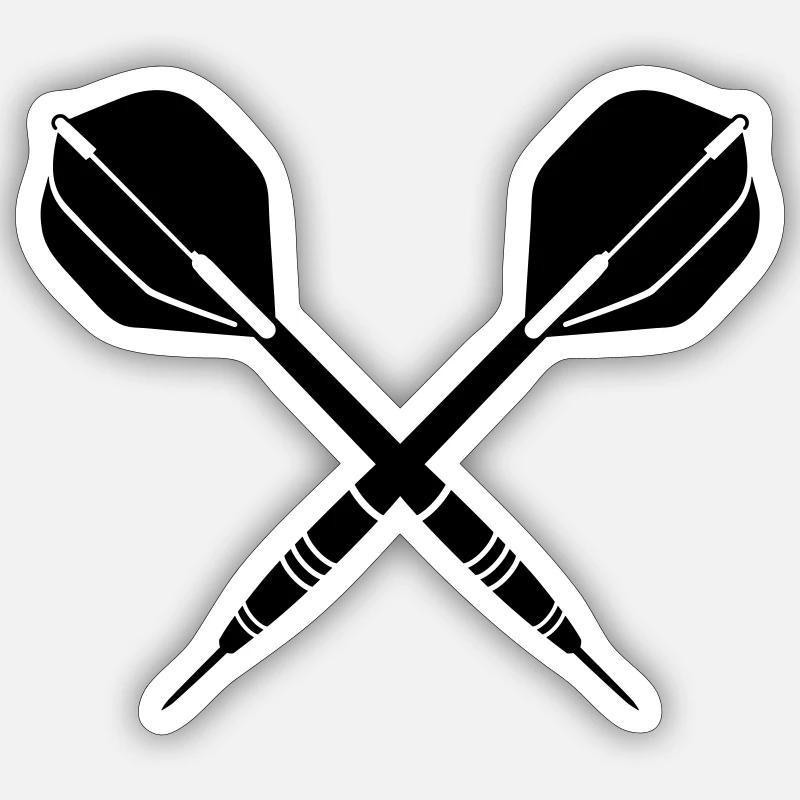 darts Sticker Größe S (10 x 10 cm)