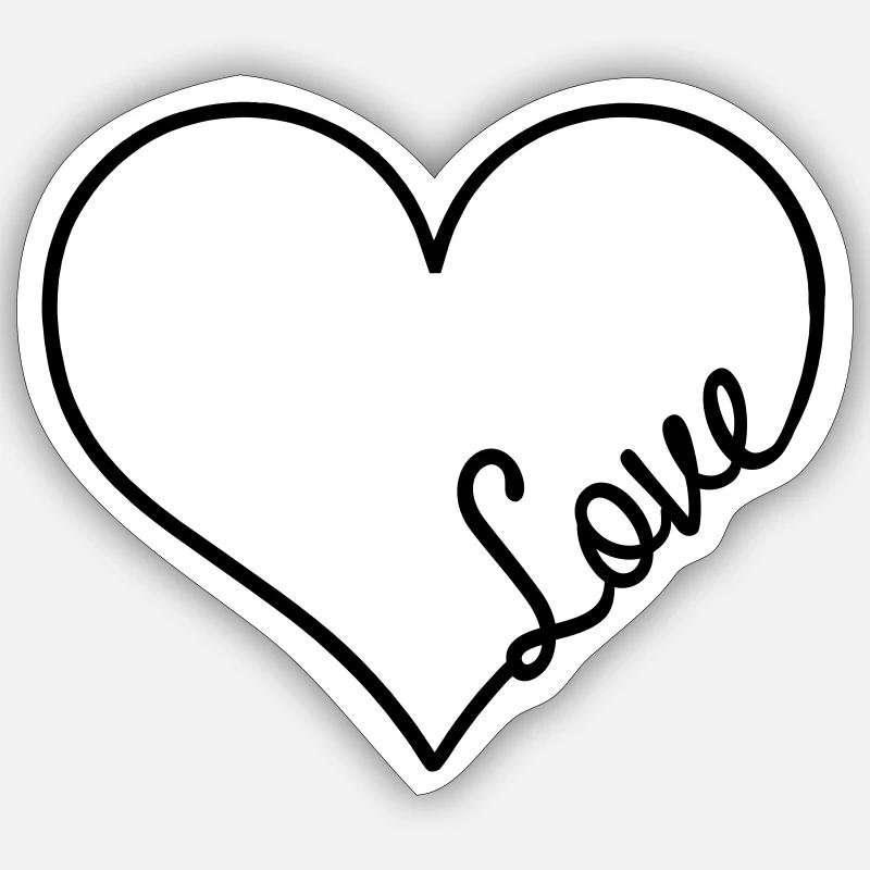 Amore Sticker formato S (10 x 10 cm)