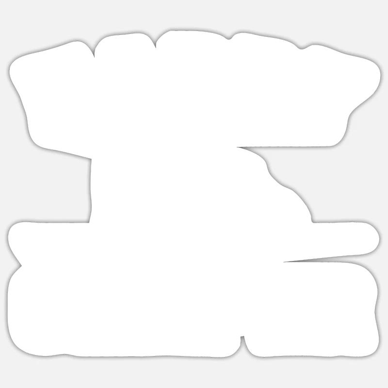 Camping - Sticker Größe S (10 x 10 cm) - Mattweiß