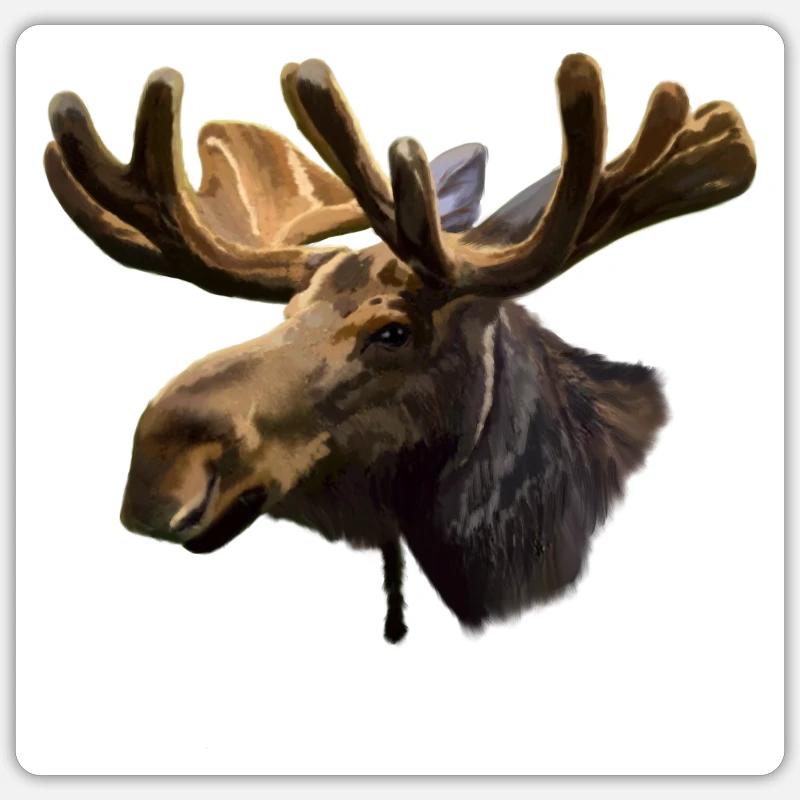moose Sticker size S (10 x 10 cm)